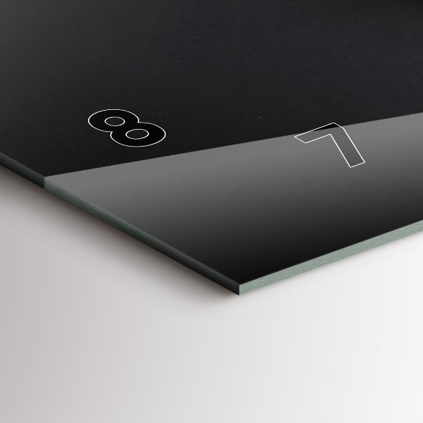 Horizontální skleněné hodiny na stěnu Šálek kávy