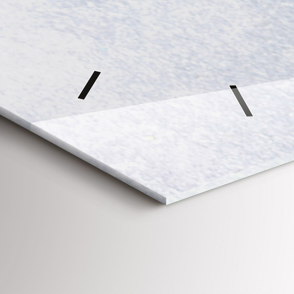 Horizontální skleněné hodiny na stěnu Kousek dortu