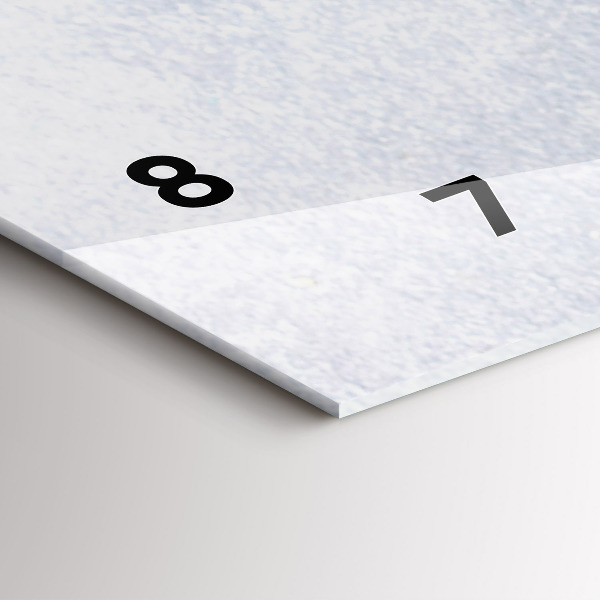 Horizontální skleněné hodiny na stěnu Kousek dortu