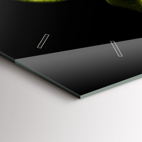 Horizontální skleněné hodiny na stěnu Limes