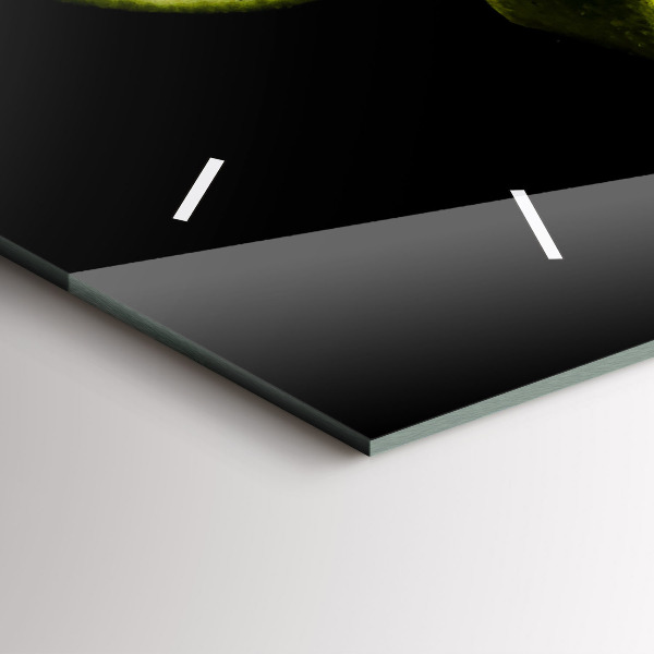 Horizontální skleněné hodiny na stěnu Limes