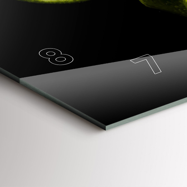 Horizontální skleněné hodiny na stěnu Limes