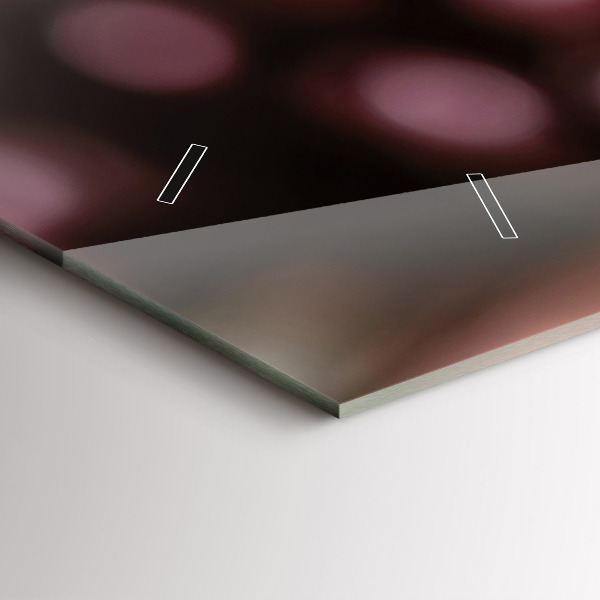 Horizontální skleněné hodiny na stěnu Sklenice červeného vína