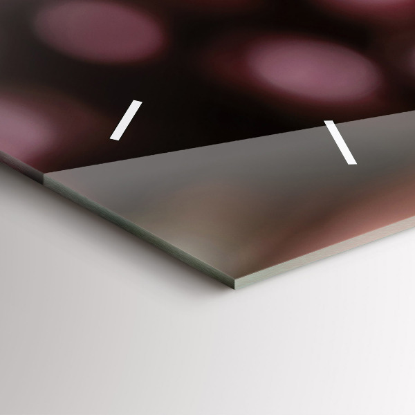 Horizontální skleněné hodiny na stěnu Sklenice červeného vína