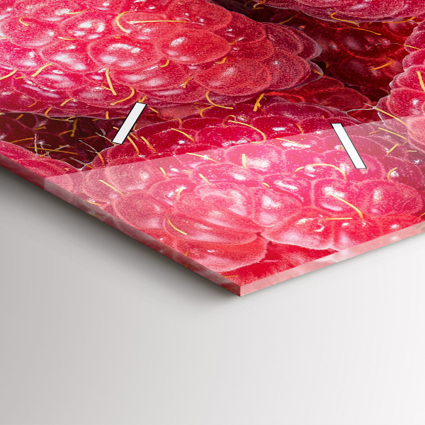 Horizontální skleněné hodiny na stěnu Borůvky a maliny