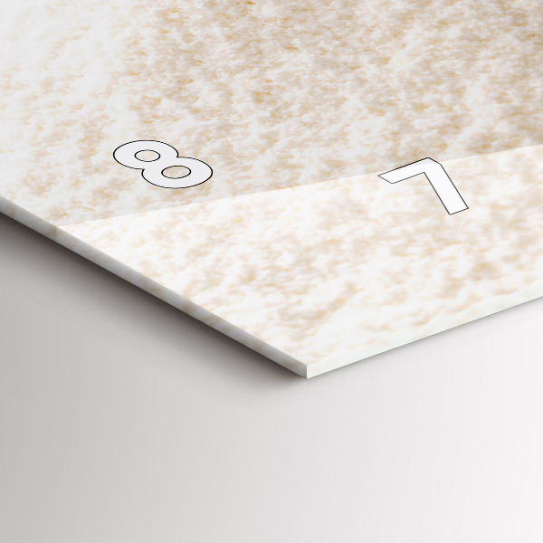 Horizontální skleněné hodiny na stěnu Mouka