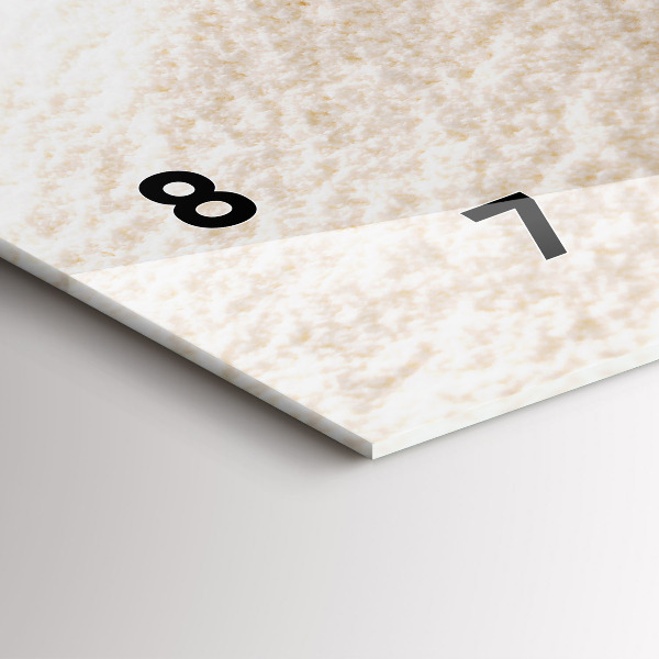 Horizontální skleněné hodiny na stěnu Mouka