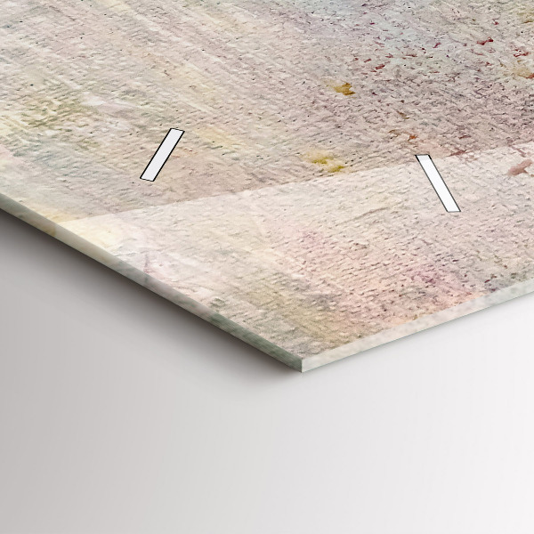 Horizontální hodiny na skle Malovaná abstrakce