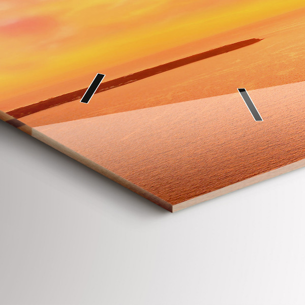 Horizontální hodiny na skle Starý větrný mlýn na Santorini