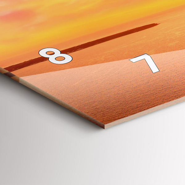 Horizontální hodiny na skle Starý větrný mlýn na Santorini