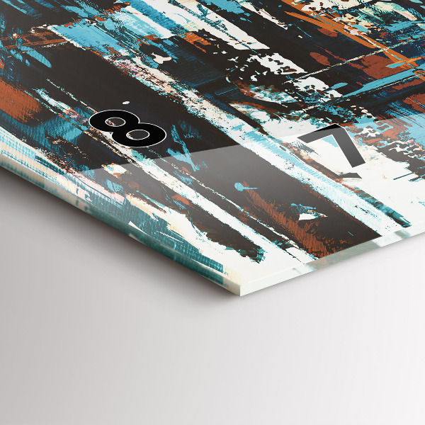 Horizontální hodiny na skle Pouliční umění