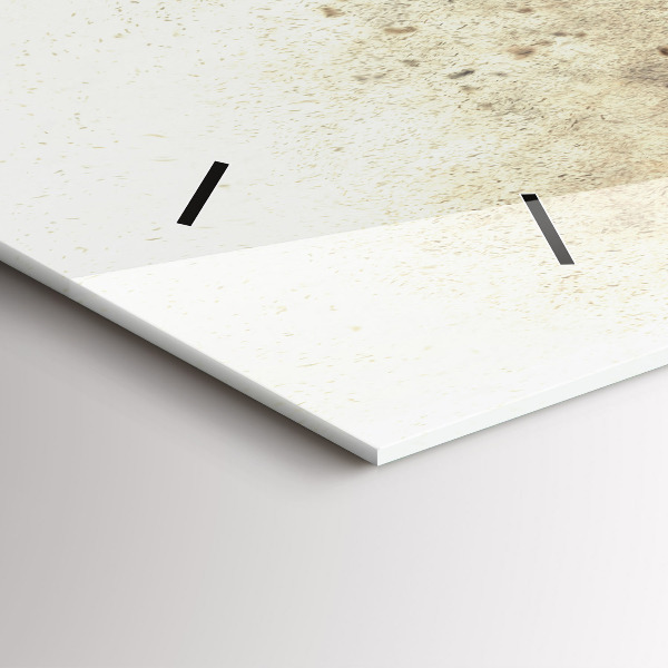 Horizontální hodiny na skle Abstrakce lidé písek