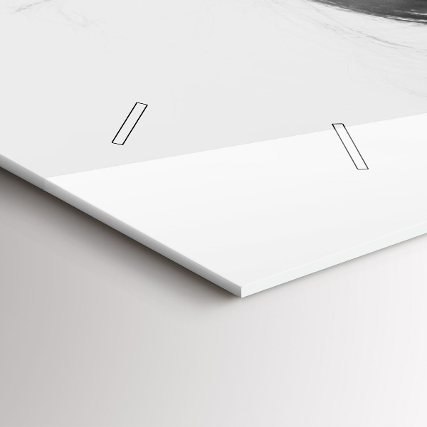 Horizontální hodiny na skle Lidská citlivost myšlení