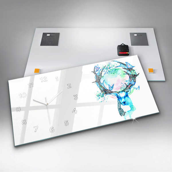 Horizontální hodiny na skle Ilustrace jelena