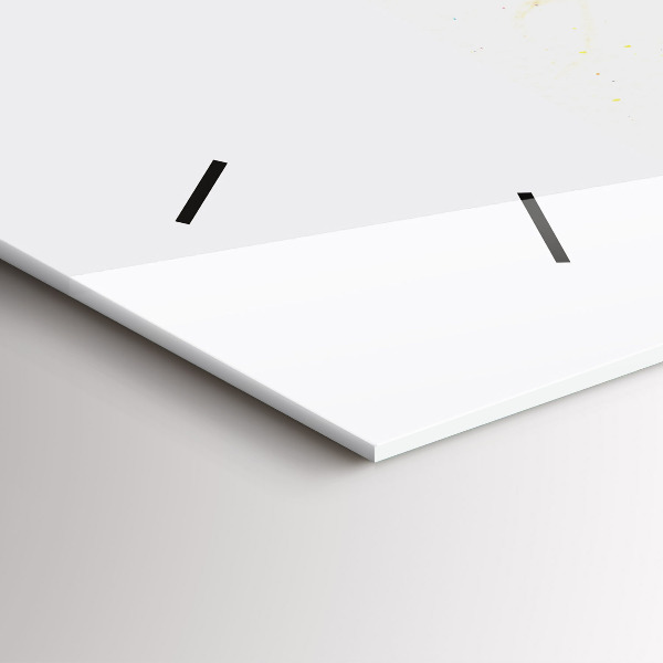 Horizontální hodiny na skle Portrét tajemné ženy