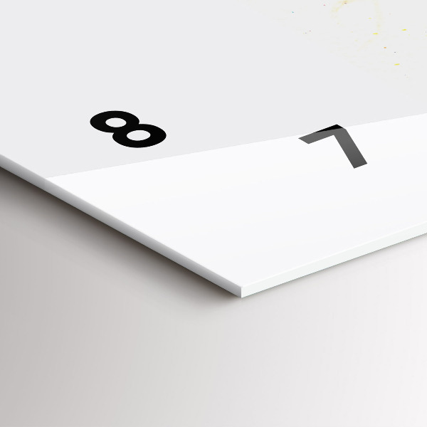 Horizontální hodiny na skle Portrét tajemné ženy