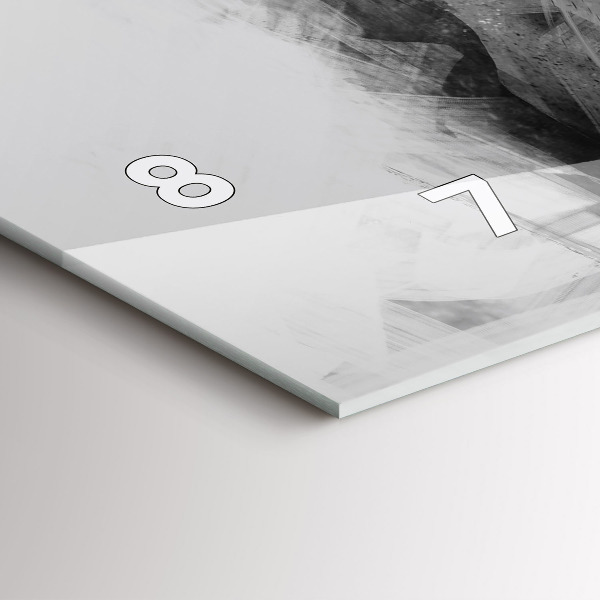 Horizontální hodiny na skle Malovaný lev