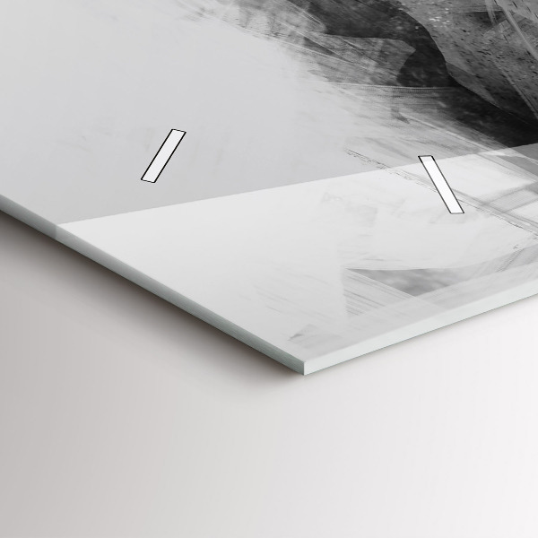 Horizontální hodiny na skle Malovaný lev