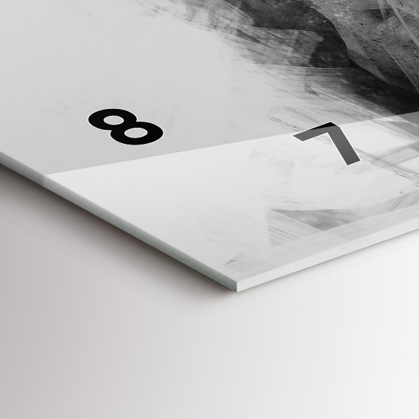 Horizontální hodiny na skle Malovaný lev