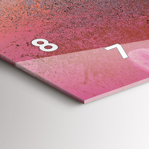 Horizontální hodiny na skle Kyberprostor