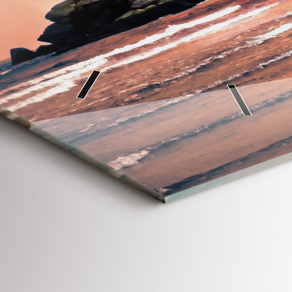 Horizontální hodiny na skle Shermanovo pobřeží