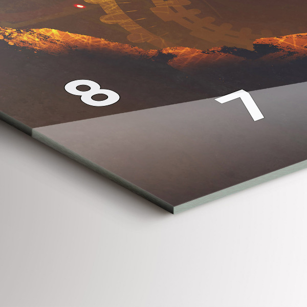 Horizontální hodiny na skle Čas - Mechanismus