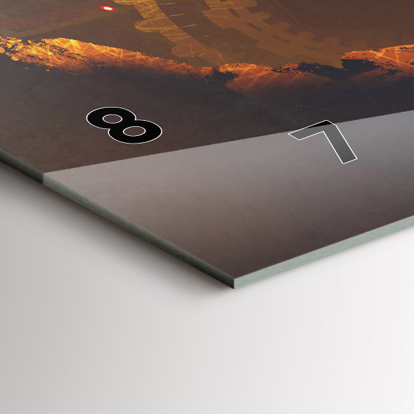 Horizontální hodiny na skle Čas - Mechanismus