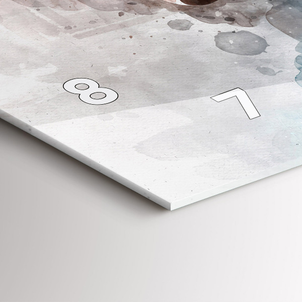 Horizontální hodiny na skle Minulost v zátylku