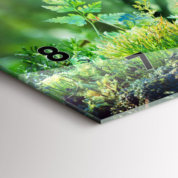 Horizontální hodiny na skle Zeměkoule