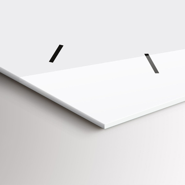 Horizontální skleněné hodiny na stěnu Geometrický vzor