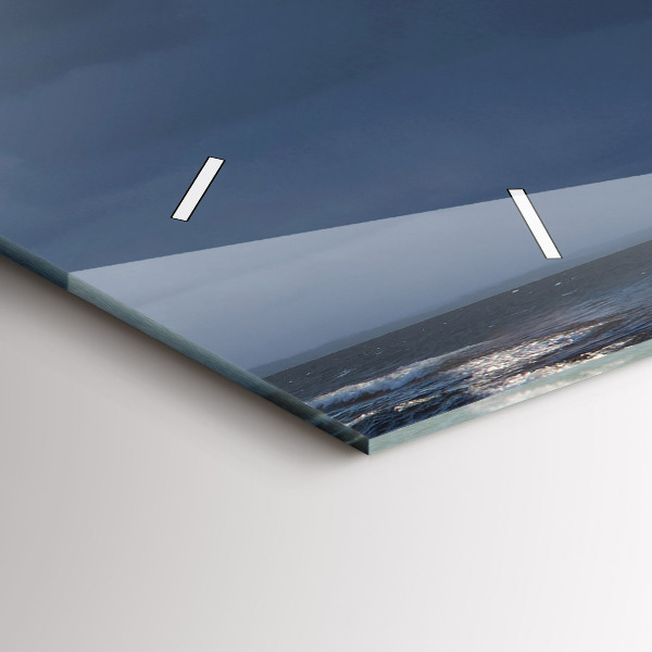 Horizontální hodiny na skle Maják