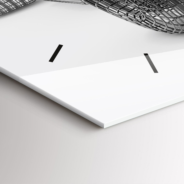 Horizontální hodiny na skle Konstrukce vozu F1