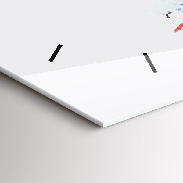 Horizontální hodiny na skle Tukan v trávě