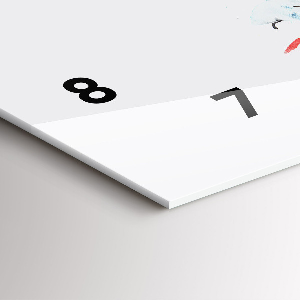 Horizontální hodiny na skle Tukan v trávě