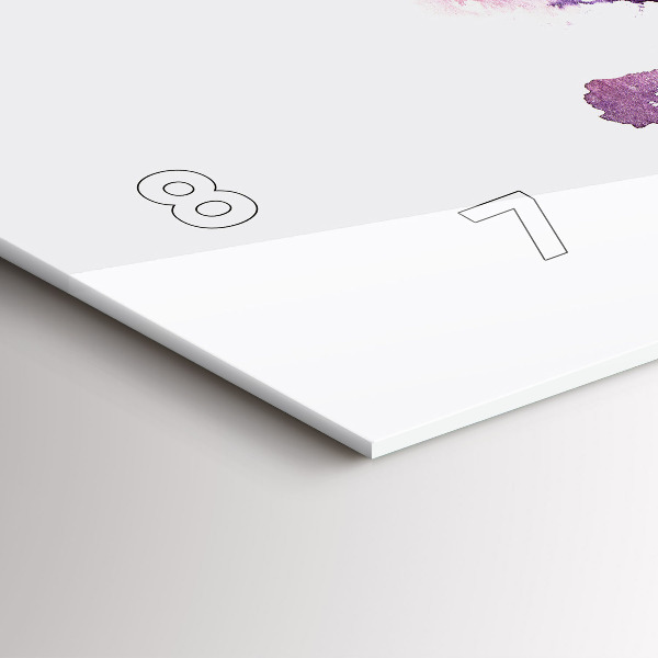 Horizontální hodiny na skle Tropická krajina