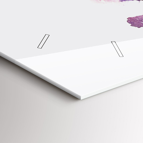 Horizontální hodiny na skle Tropická krajina