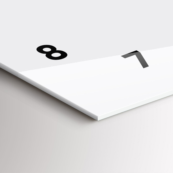 Horizontální hodiny na skle Kresba lidského oka