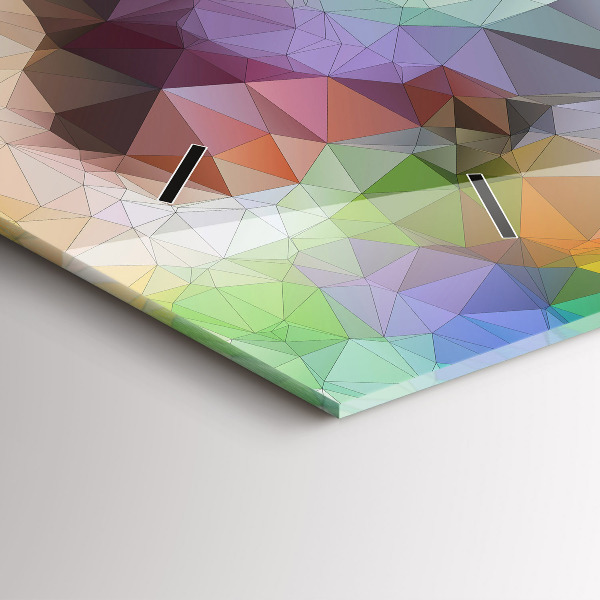 Horizontální hodiny na skle Barevné lidské oko