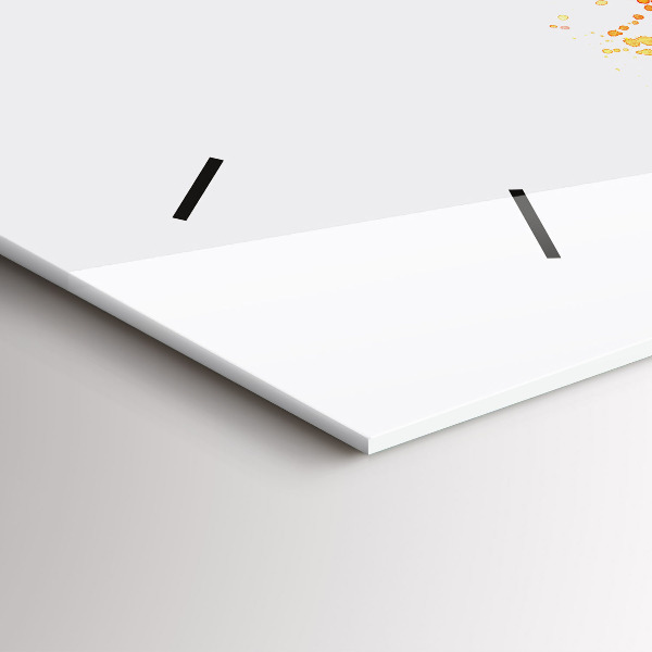 Horizontální hodiny na skle Malované kolo