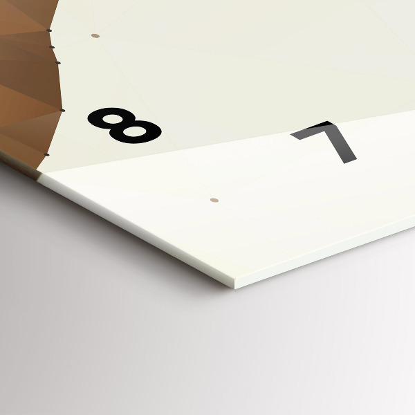 Horizontální hodiny na skle Stvoření Adama