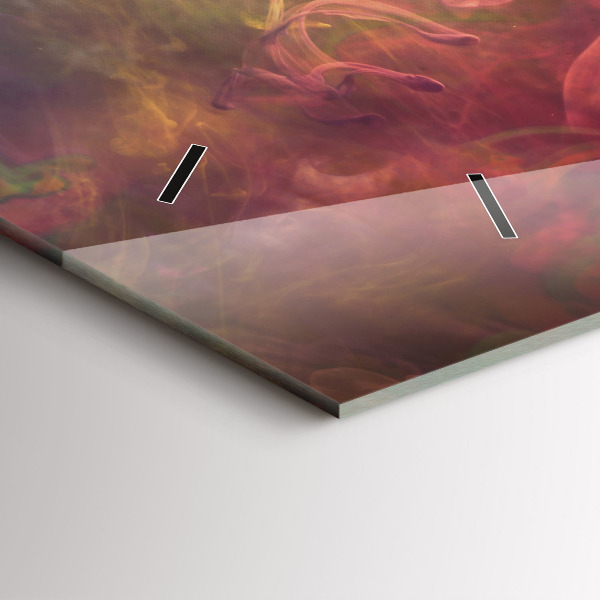 Horizontální hodiny na skle Portrét ženy