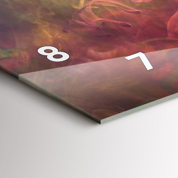 Horizontální hodiny na skle Portrét ženy