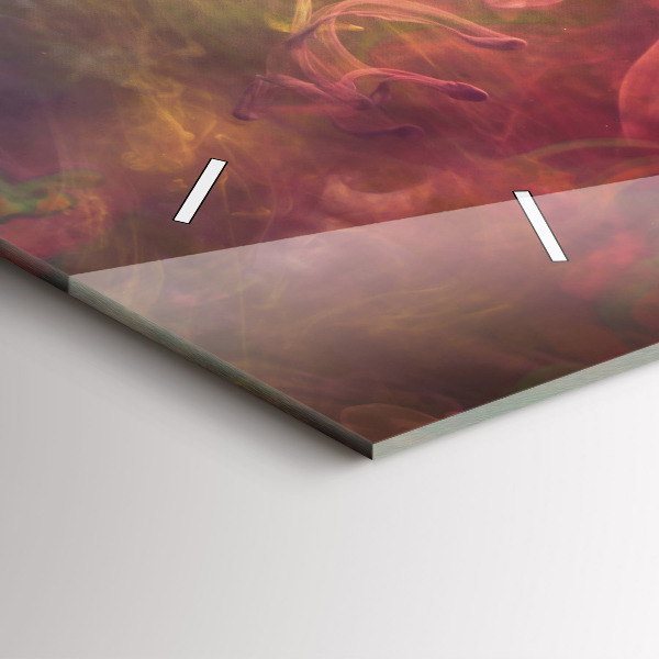 Horizontální hodiny na skle Portrét ženy