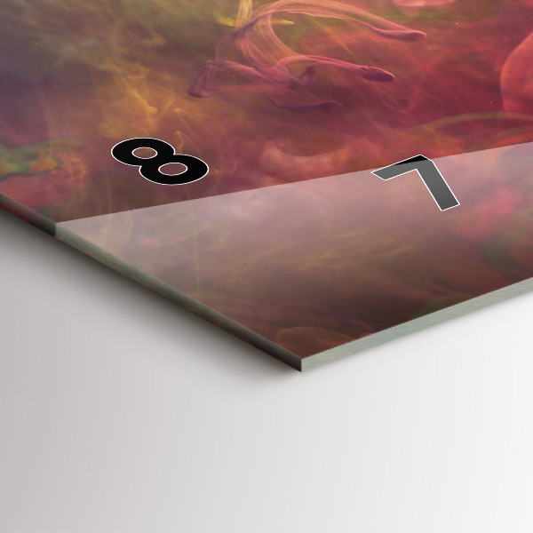 Horizontální hodiny na skle Portrét ženy