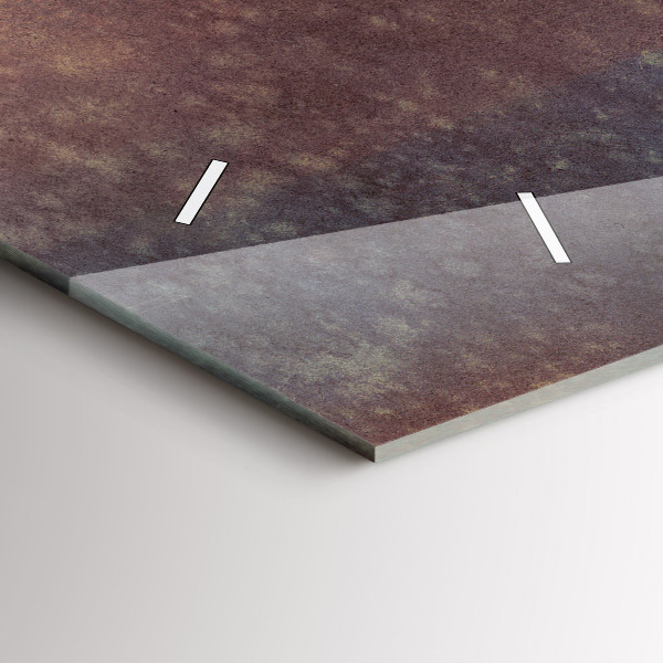 Horizontální hodiny na skle žena s deštníkem