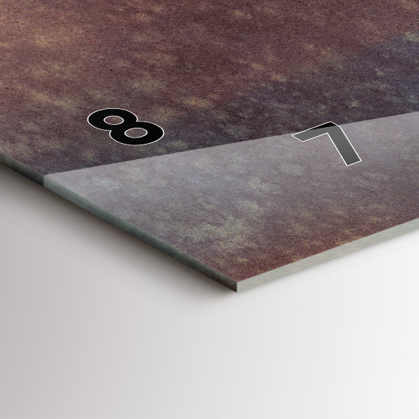 Horizontální hodiny na skle žena s deštníkem