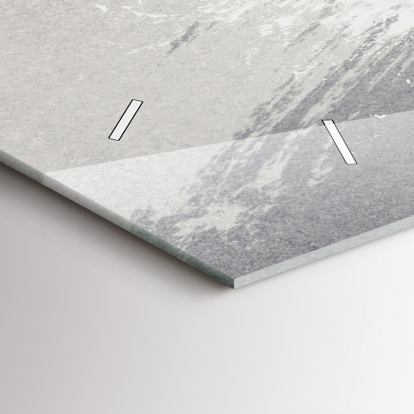 Horizontální hodiny na skle Žena - akvarel