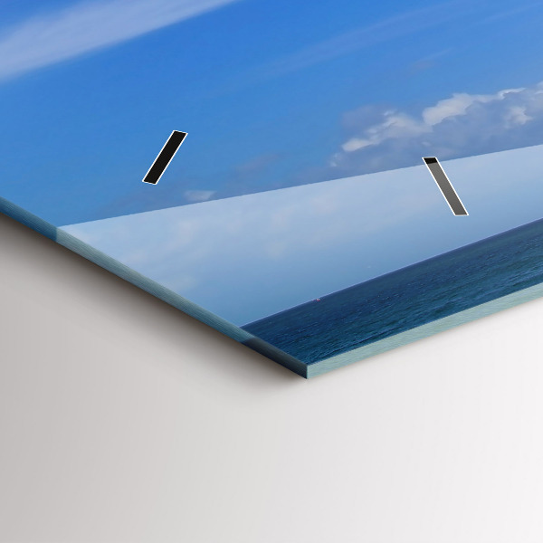 Horizontální hodiny na skle Maják