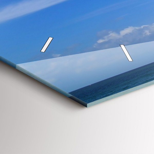 Horizontální hodiny na skle Maják