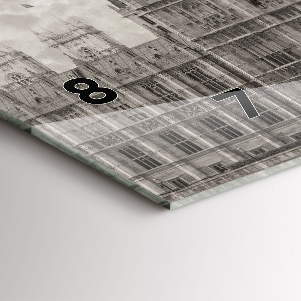 Horizontální hodiny na skle Londýn Anglie Big Ben